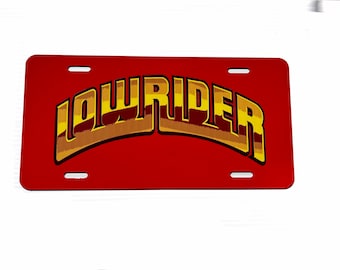 Lowrider magazine car license plate