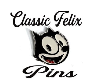 Classic Felix, the cat pin