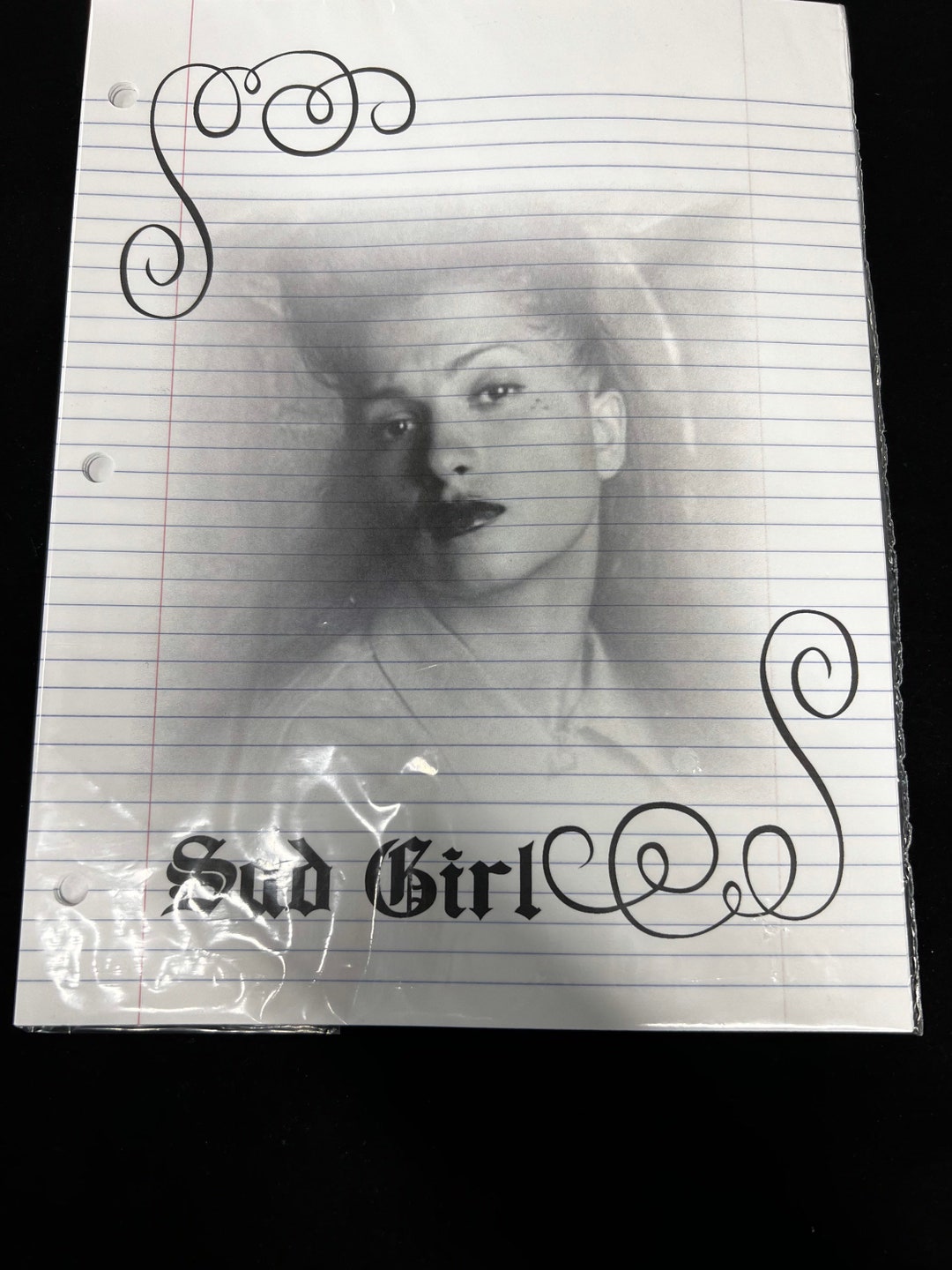 Sad Girl Stationary Paper 20 Pieces - Etsy