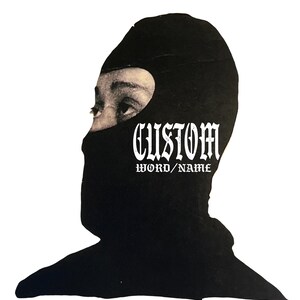 Custom Ninja Face Mask