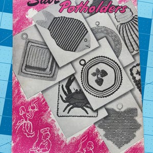 Vintage Star Potholders Crochet Pattern Booklet (1947) – Includes Recipes