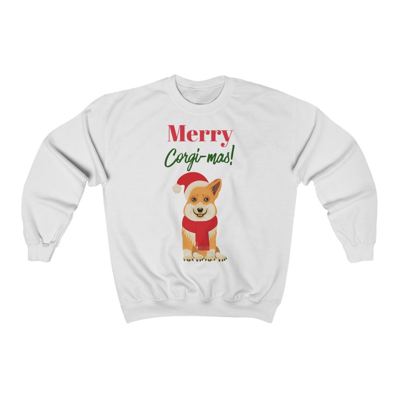 MULTIPLE COLORS Merry Corgimas Christmas Corgi Unisex Sweatshirt