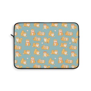 Custodia per laptop Kawaii Shiba Inu Love
