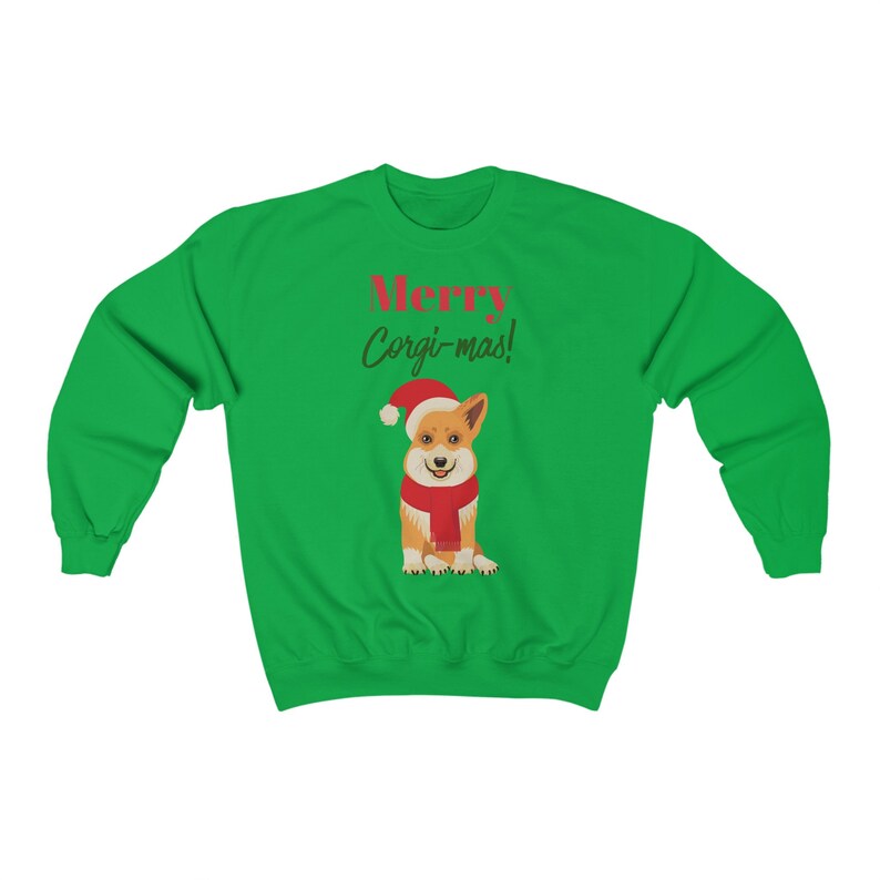 MULTIPLE COLORS Merry Corgimas Christmas Corgi Unisex Sweatshirt