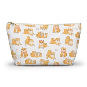 Kawaii Shiba Inu Clutch Pouch Makeup Bag