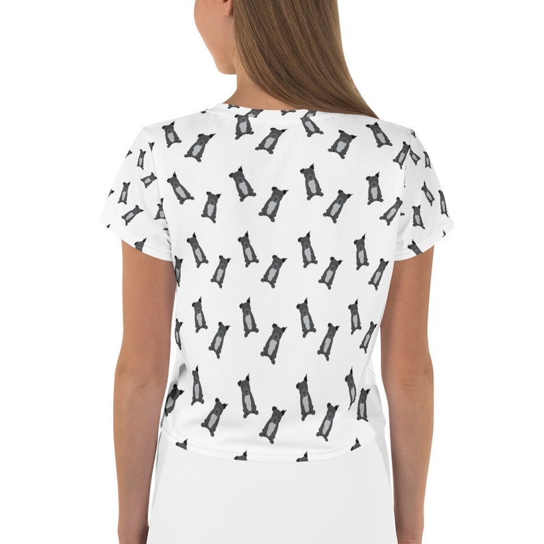 Grey Pitbull Crop Tee