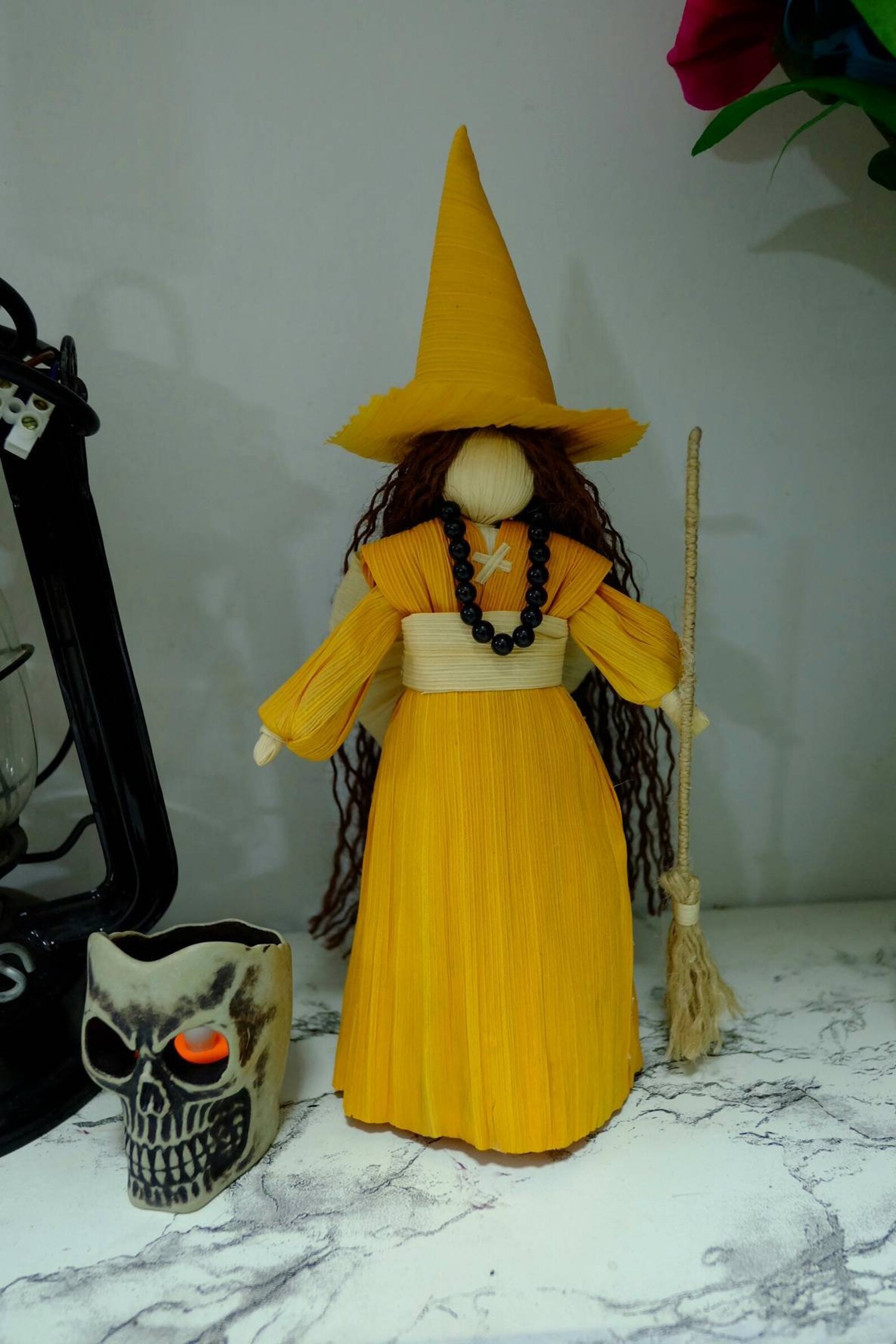 Corn husk witch. Witch cornhusk doll. Gift for her.gift for | Etsy
