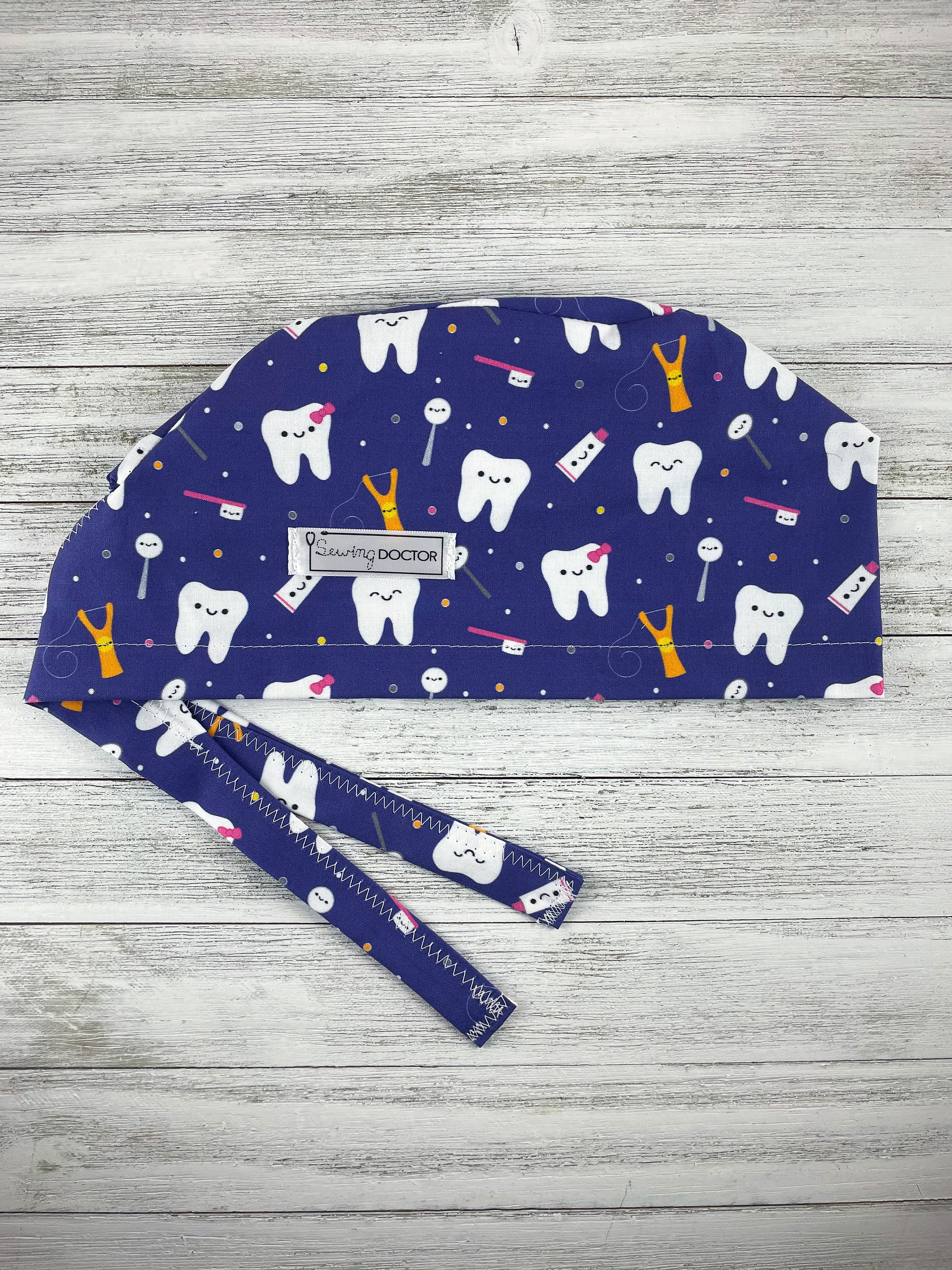 Dental Scrub Cap // Dental Assistant Scrub Cap // Tooth Floss Etsy