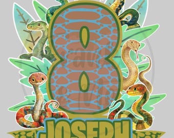 Reptile Cake Topper | Reptiles Topper | Snake Cake Topper | Reptile Party Decor | Reptile Gift