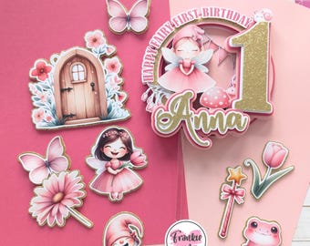 Personalised Fairy Cake Topper | Fairy First Cake Topper | Fairies Cake Topper | Fairy Celebrations | Fairy Themed Party | Fairy Decor