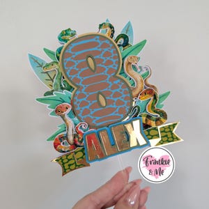 Reptile Cake Topper | Reptiles Topper | Snake Cake Topper | Reptile Party Decor | Reptile Gift