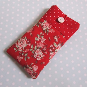 Handytasche Schutzhülle Wunschmaß Rosen Blumen