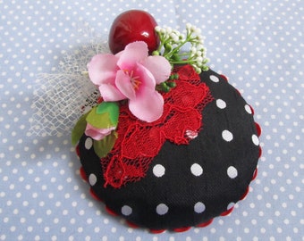 Fascinator Headpiece Blumen Kirsche