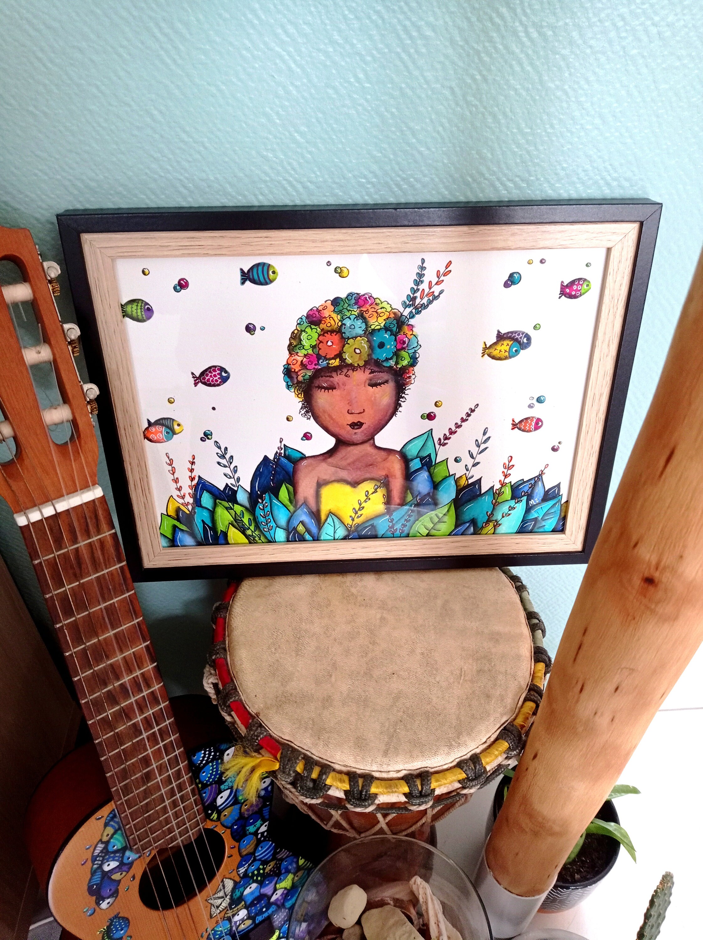 Illustration Encadrée Camouflée