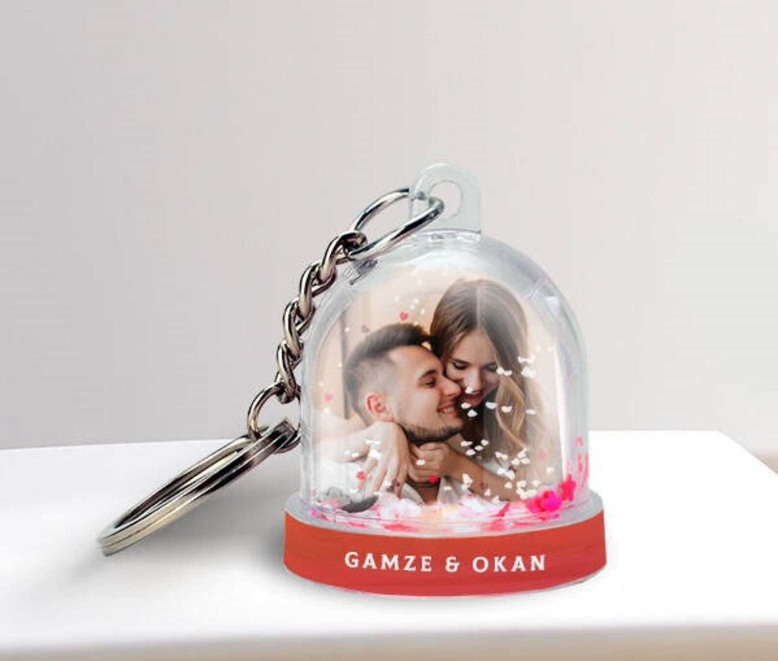 Personalized Snow Globe Keychain for Birthday Anniversary Etsy