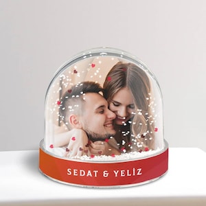 NEW Personalized Photo Snow Globe for Birthday, Anniversary | Gift for Her