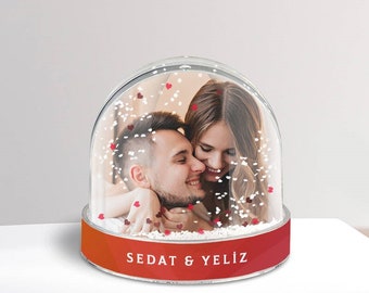 NUOVA sfera di neve personalizzata per compleanno, anniversario, festa del papà, fidanzata, fidanzato/regalo per lei o per lui