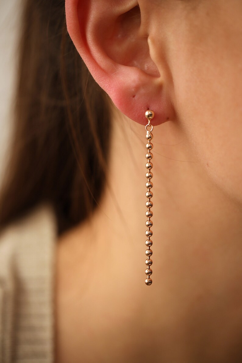 Gift for Her Gorgeous Rose Plated 925 Sterling Silver Earring--Free Shipping