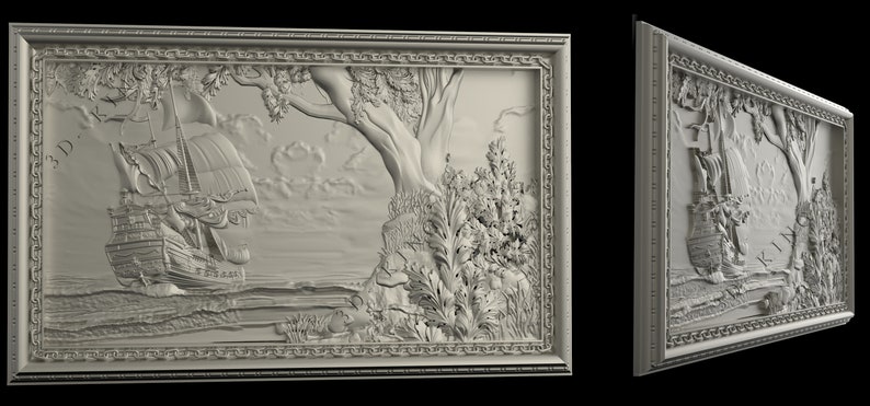 3D STL Model # THE MAP OF THE WORLD # for CNC Aspire Artcam 3D Printer 3D MAX