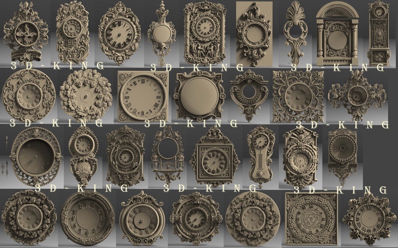 3D STL Model # WALL CLOCK SEA PIRATE# for CNC 3D Printer Engraver Carving Aspire