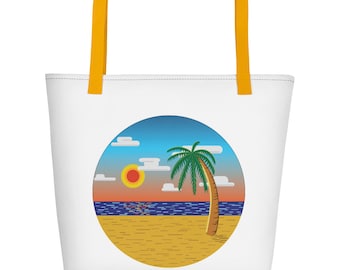 Beach Bag - Graphic Beach Design