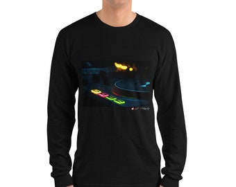 Antonio Corneal | Long sleeve T-shirt | Unisex | Mens | Womens  | Shirt | Graphic Art DJ Turntables | Music | Jersey | Winter | Spring