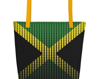 Antonio Corneal | Beach Bag | Tote | Handbag |  Sea | Pool | Jamaica Flag | Graphic Art