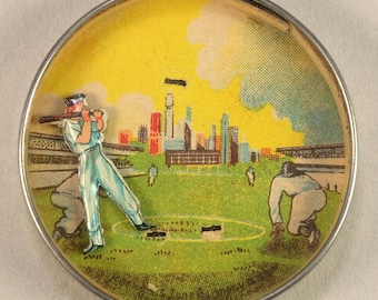 Cricket Sports Antique Dexterity Bead Game Toy Puzzle 1930s