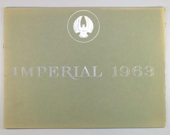 Catálogo de concesionarios de vehículos clásicos Chrysler Imperial de 1963