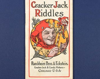 1911-1915 Antique Cracker Jack Riddles Booklet