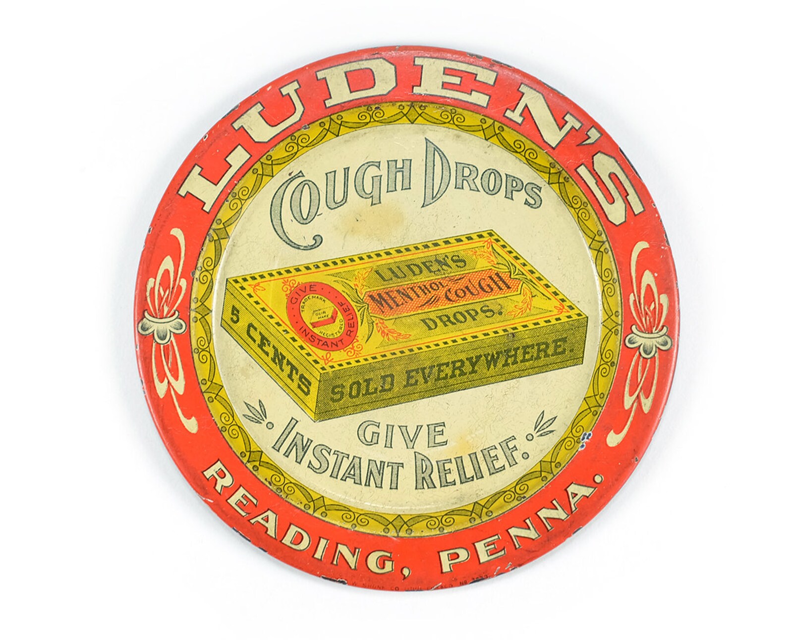 RARE early 1900s Luden's Cough Drops Lithographed Antique | Etsy