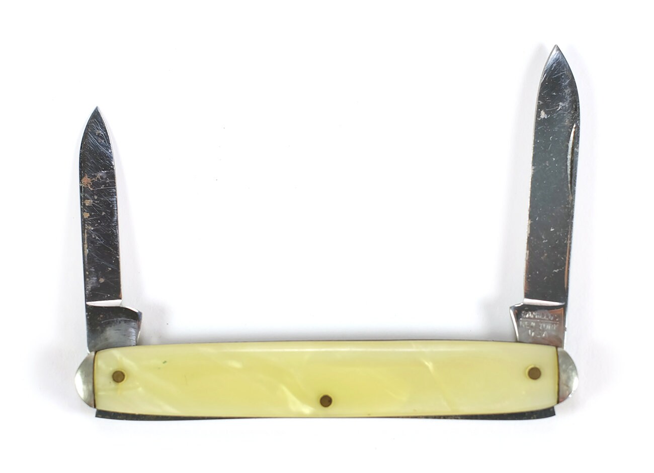 Vintage Camillus No. 42 2Blade Folding Pocket Knife w/ Pearl Etsy