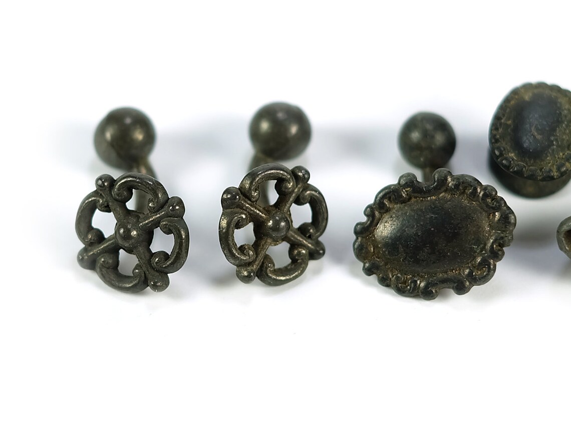 6 Pot Metal Cracker Jack Toy Prizes Vintage 1920s Etsy