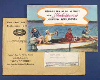 1941 Vintage Shakespeare Angeln Katalog mit Umschlag