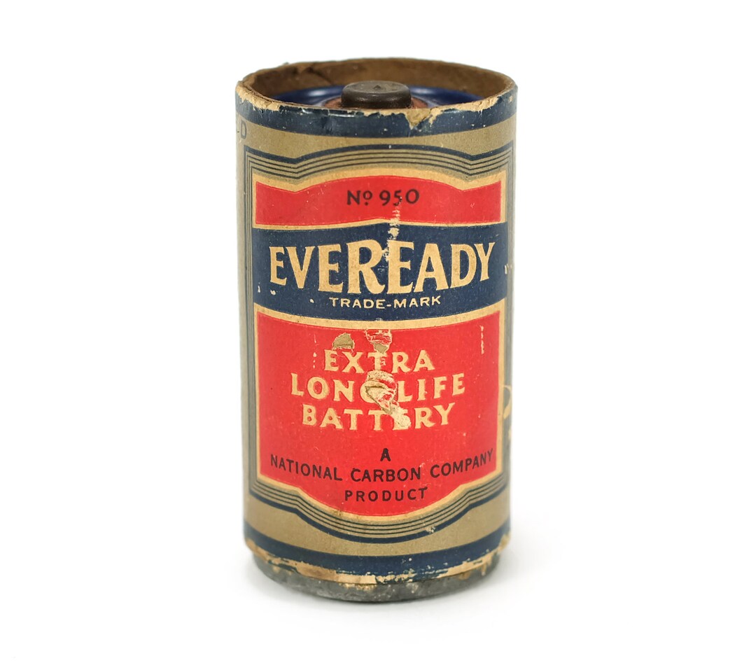1946 Vintage Eveready Battery D Size No. 950 National Carbon Etsy