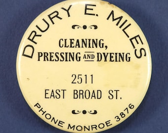 1920s Celluloid Advertising Pocket Toy Gambling Dice Game – Drury E Miles Laundry