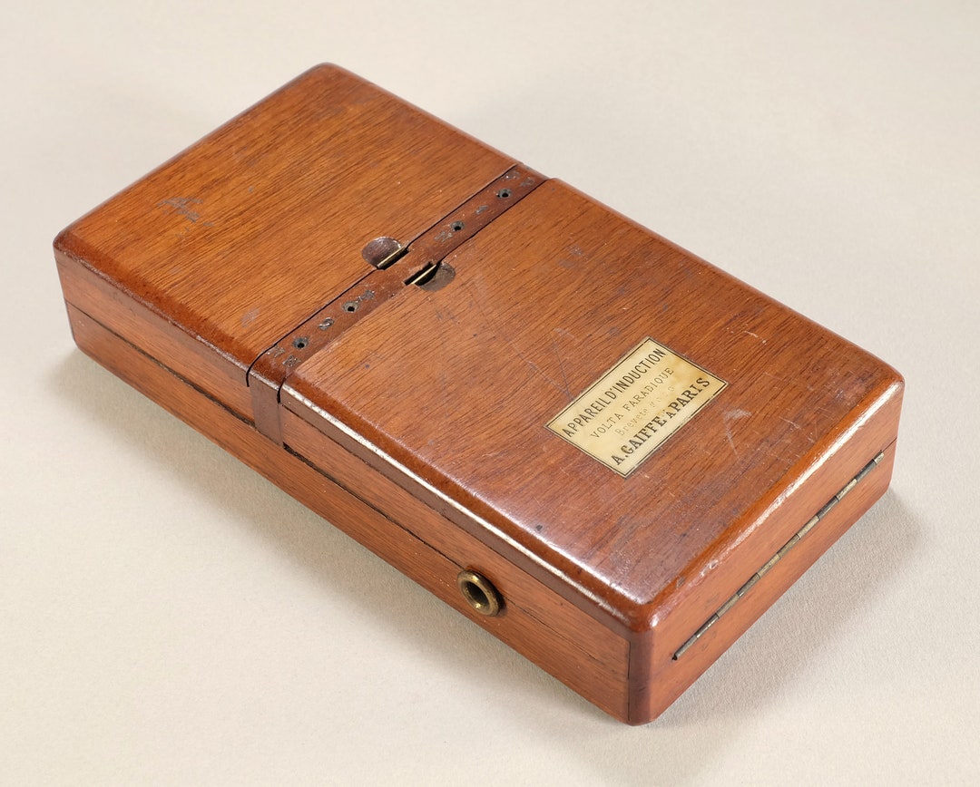Antique French Medical Quack Device in Original Wood Case A. Etsy