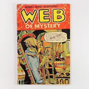 1954 Web of Mystery No. 23 Vintage Pre-Code Horror Comic Book