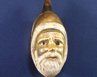 1915-1930 Weihnachtsmann Vintage Weihnachtsbaum Glasschmuck
