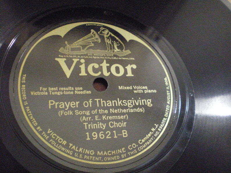 Trinity Choir-10 78rpm From 1925 Victor Record - Etsy Trinity Choir-10 78rpm From 1925 Victor Record - Etsy