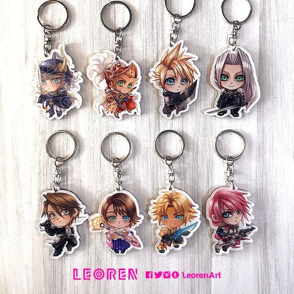 Final Fantasy - keychain charm