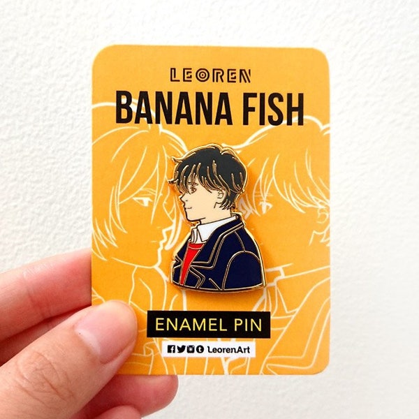 Bananenvis - Eiji Okumura - harde emaille pin