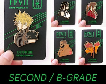 SECONDS / B-GRADE sale - Final Fantasy VII Remake / FF7R - Hard Enamel Pin