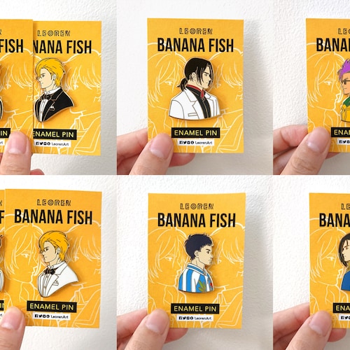 Banana Fish Ash Lynx Hard Enamel Pin Etsy