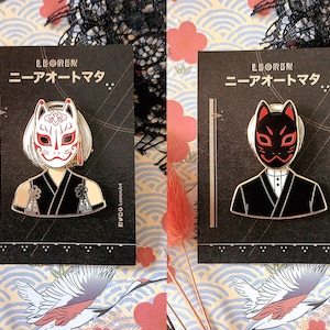 Nier Automata - Special Mask Pin // 2B-9S // - Hard Enamel Pin