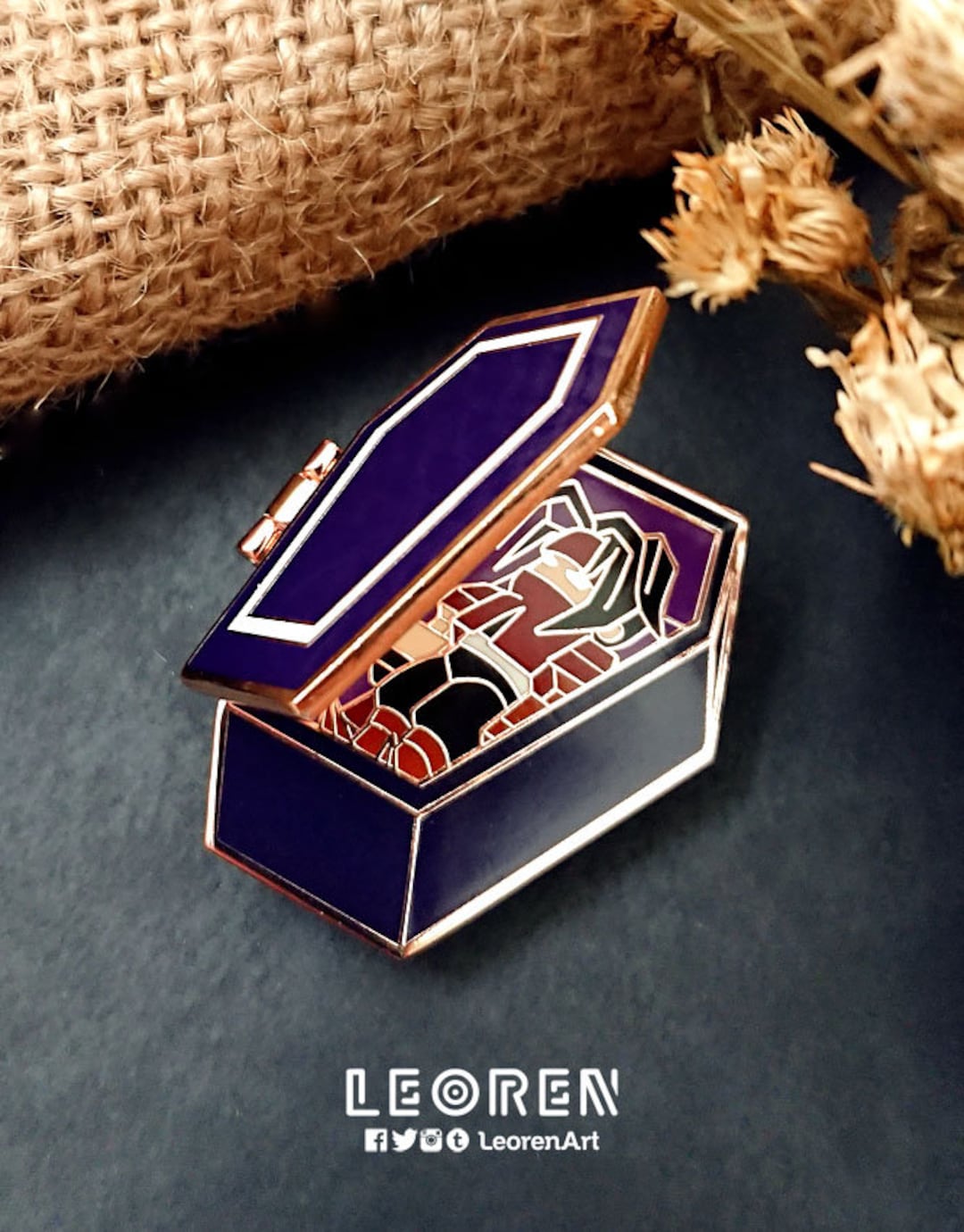 CASKET ピンバッジ FF7 - Vincent Coffin - Hard Enamel Pin - Etsy