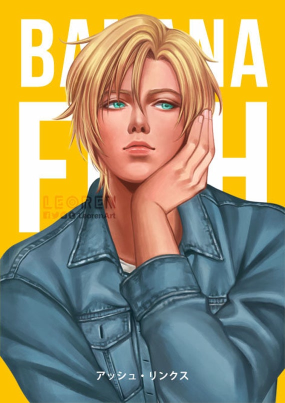 Banana Fish Ash Lynx Eiji Okumura Card Anime Poster for Sale by kino-san