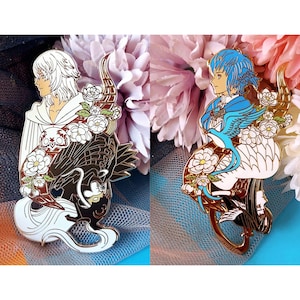 Final Fantasy XIV / FFXIV Endwalker - Mateion & Themis - Hard Enamel Pin