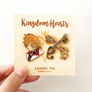 Kingdom Hearts - Roxas + Keyblade - Hard enamel pin