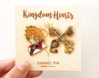 Kingdom Hearts - Roxas + Keyblade - Hard enamel pin